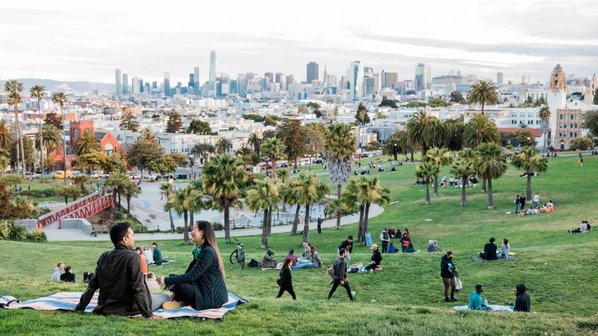 Picnic at Dolores Park in the 任务的区
